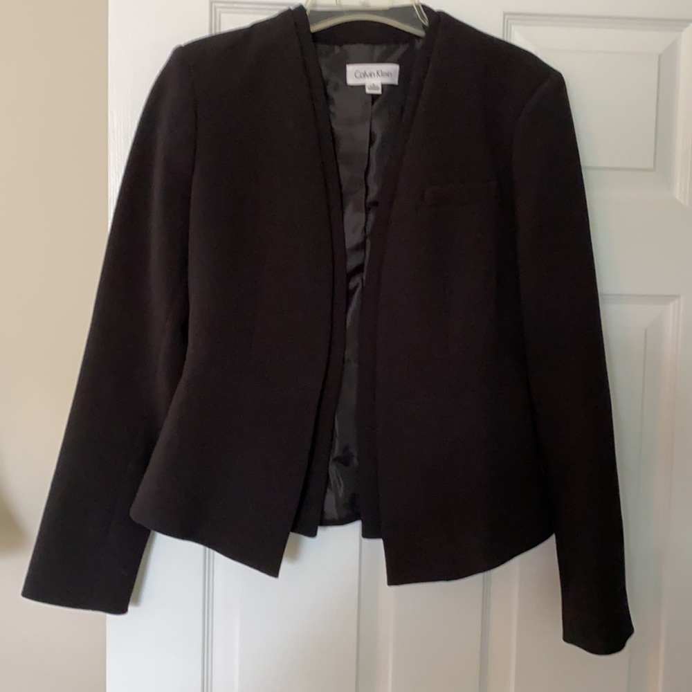 Calvin Klein open front blazer size 6